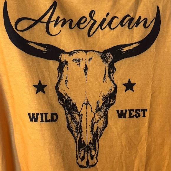 Tops - NEW Women's Orange Wild West Steer Tank Top